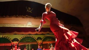 flamenco danseuse en robe rouge