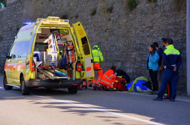 ambulance dans la rue