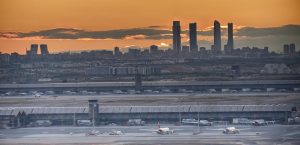 vue de madrid avec des tours