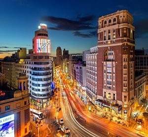 madrid gran via la nuit