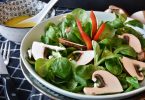 salade verte champignon