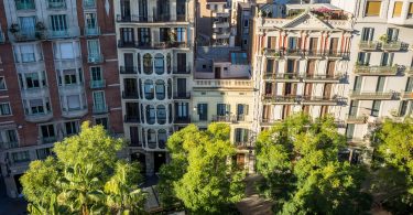 terrasse sur toit de Madrid