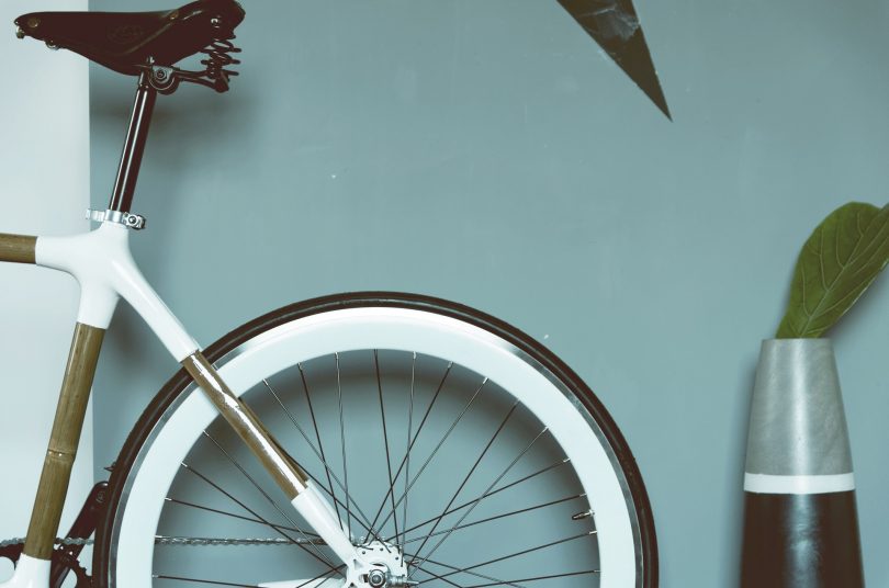 vélo dans un appartement