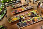 vue aérienne d'un supermarché de fruits et légumes