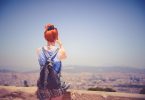 madrid ete fille rousse regardant la ville