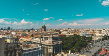 vue aerienne de madrid